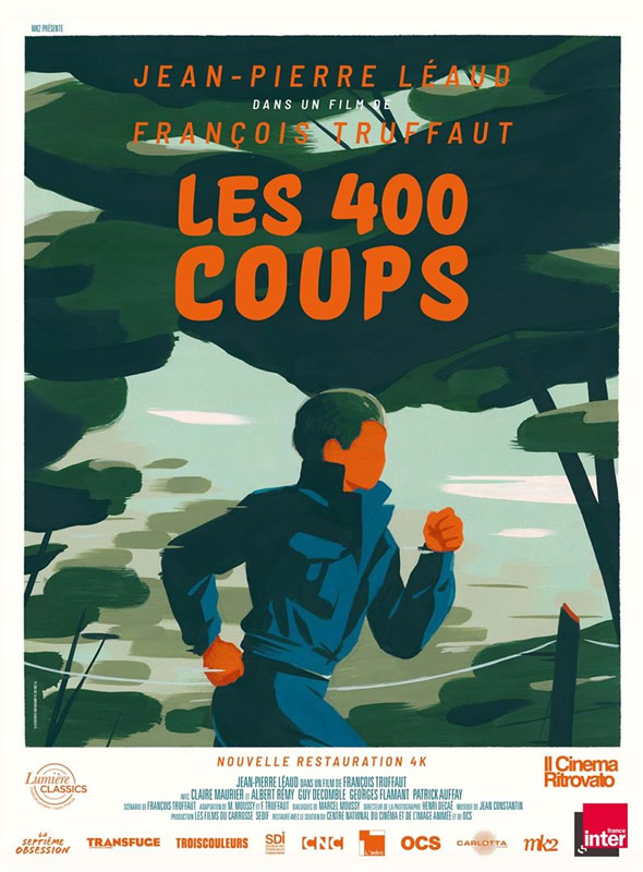 affiche LES 400 COUPS François Truffaut