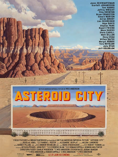 affiche ASTÉROÏD CITY Wes Anderson