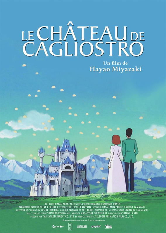 affiche LE CHÂTEAU DE CAGLIOSTRO Hayao Miyazaki