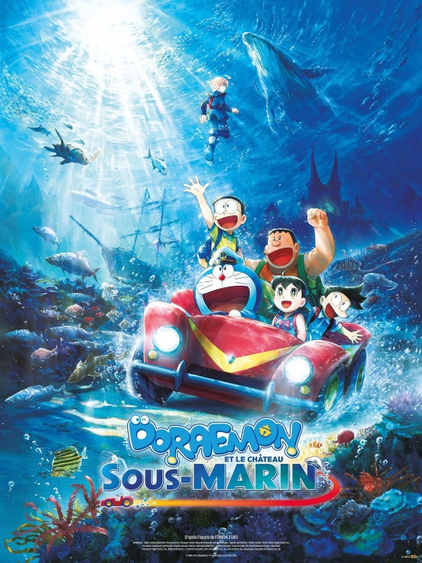 affiche DORAEMON ET LE CHÂTEAU SOUS-MARIN Tetsuo Yajima