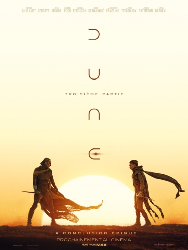 affiche DUNE : TROISIÈME PARTIE Denis Villeneuve