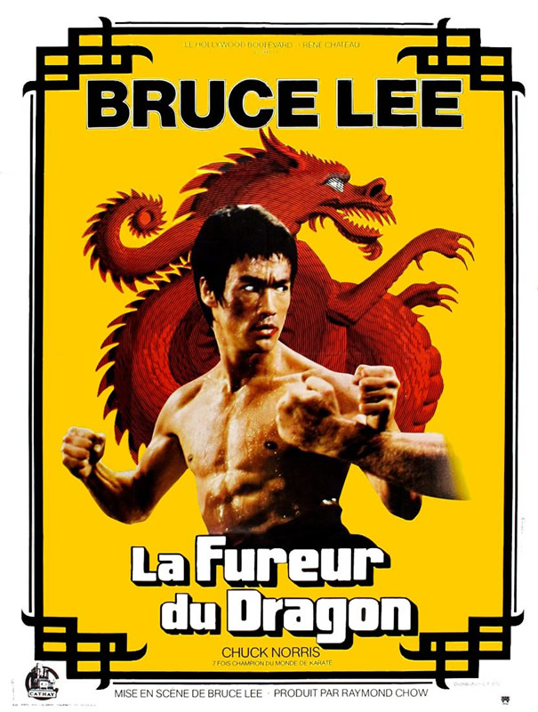 affiche LA FUREUR DU DRAGON Bruce Lee