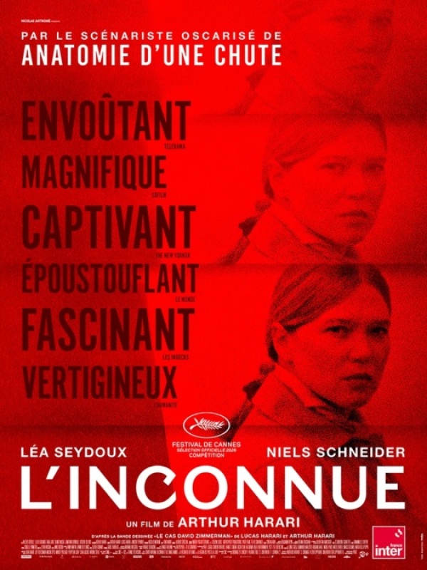 affiche L'INCONNUE Arthur Harari