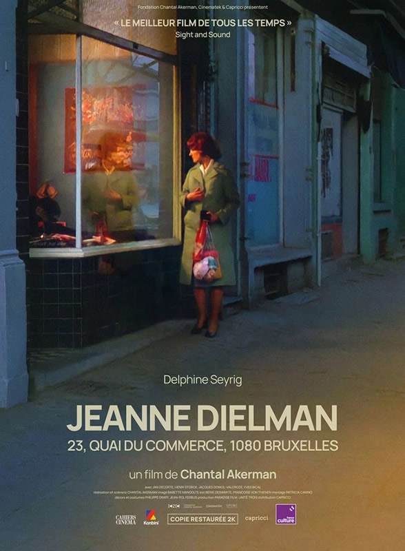 affiche JEANNE DIELMAN 23 QUAI DU COMMERCE, 1080 BRUXELLES Chantal Akerman