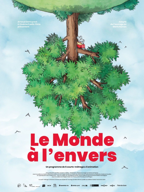 affiche LE MONDE À L'ENVERS Arnaud Demuynck, Noé Garcia, Erwann Hette