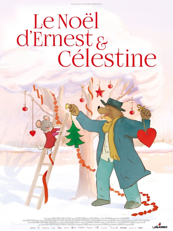 affiche LE NOËL D'ERNEST ET CÉLESTINE Aurélie Raphaël
