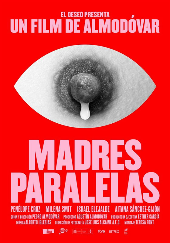 affiche MADRES PARALELAS Pedro Almodóvar