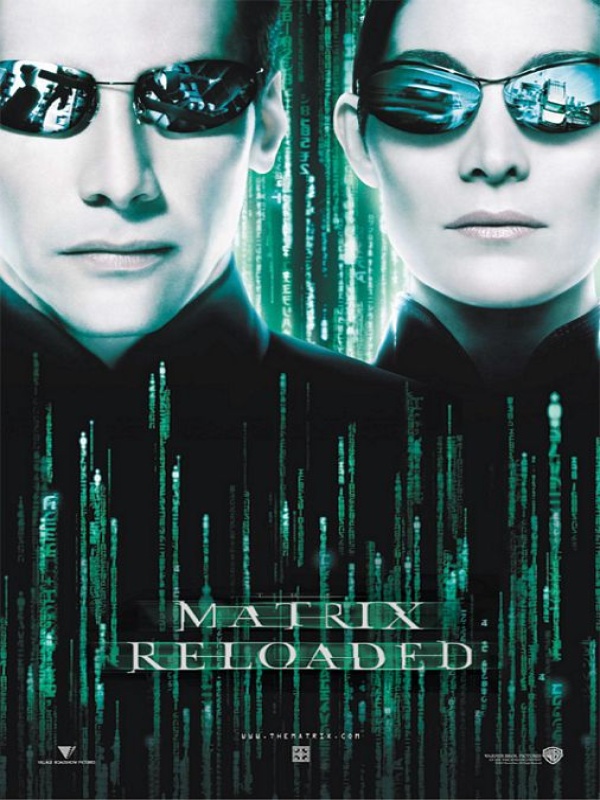 affiche MATRIX RELOADED Lana & Lilly Wachowski