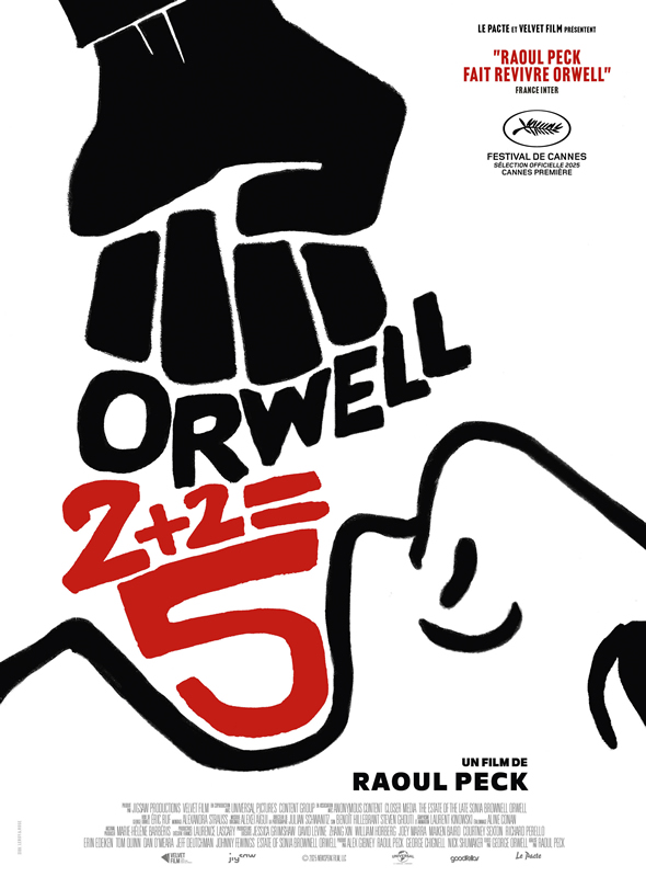 affiche ORWELL : 2+2=5 Raoul Peck