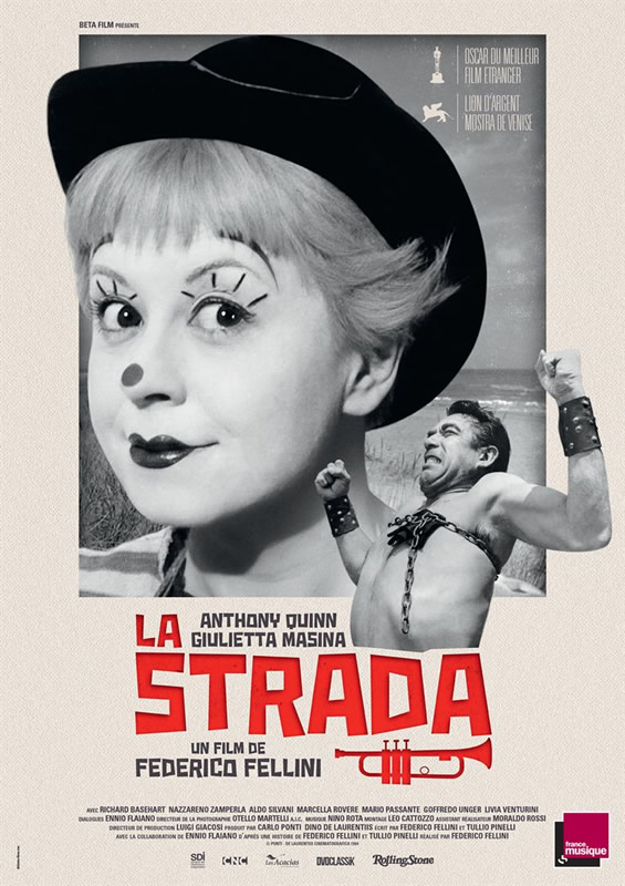 affiche LA STRADA Federico Fellini