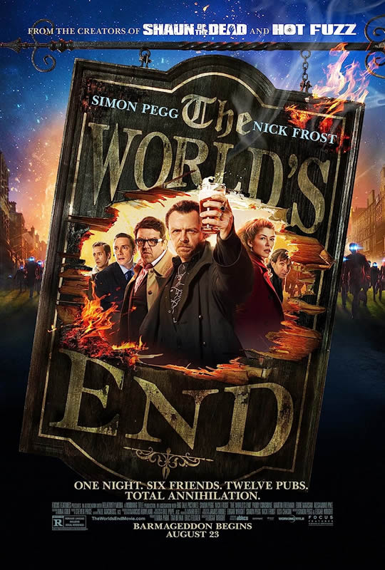 affiche THE WORLD'S END Edgar Wright