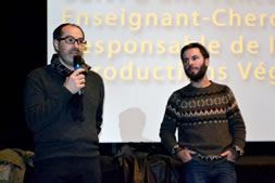 Christophe Naudin, enseignant chercheur à l'Ecole Supérieur d'Agriculture en Agronomie et Yann Tricault, enseignant chercheur en Ecologie végétale et protection des plantes