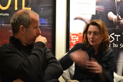 Etienne Davodeau, auteur de bandes-dessinées et Solveig Anspach, réalisatriceDR