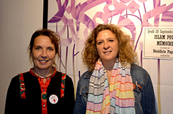  Catherine Jamil, présidente de la section de la Ligue des Droits de l'Homme 49 et Bénédicte Pagnot, réalisatriceDR