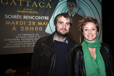 Mickael Peoc'h et Alexandra Boisseau-Marguerite, psychologues et membres de l'Association de la cause Freudienne val de Loire Bretagne.