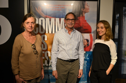   Claire Rousier, directrice adjointe du CNDC, Robert Swinston, chorégraphe, directeur artistique du CNDC et Anna Chirescu, danseuse au CNDC, protagoniste du film.
