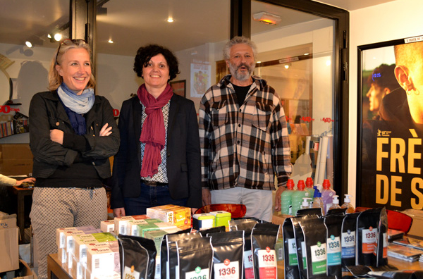 Nathalie Auger, gérante de Scop RPE49, Isabelle Boëlle, présidente de la MGEN 49 et Claude Hirsch, réalisateur