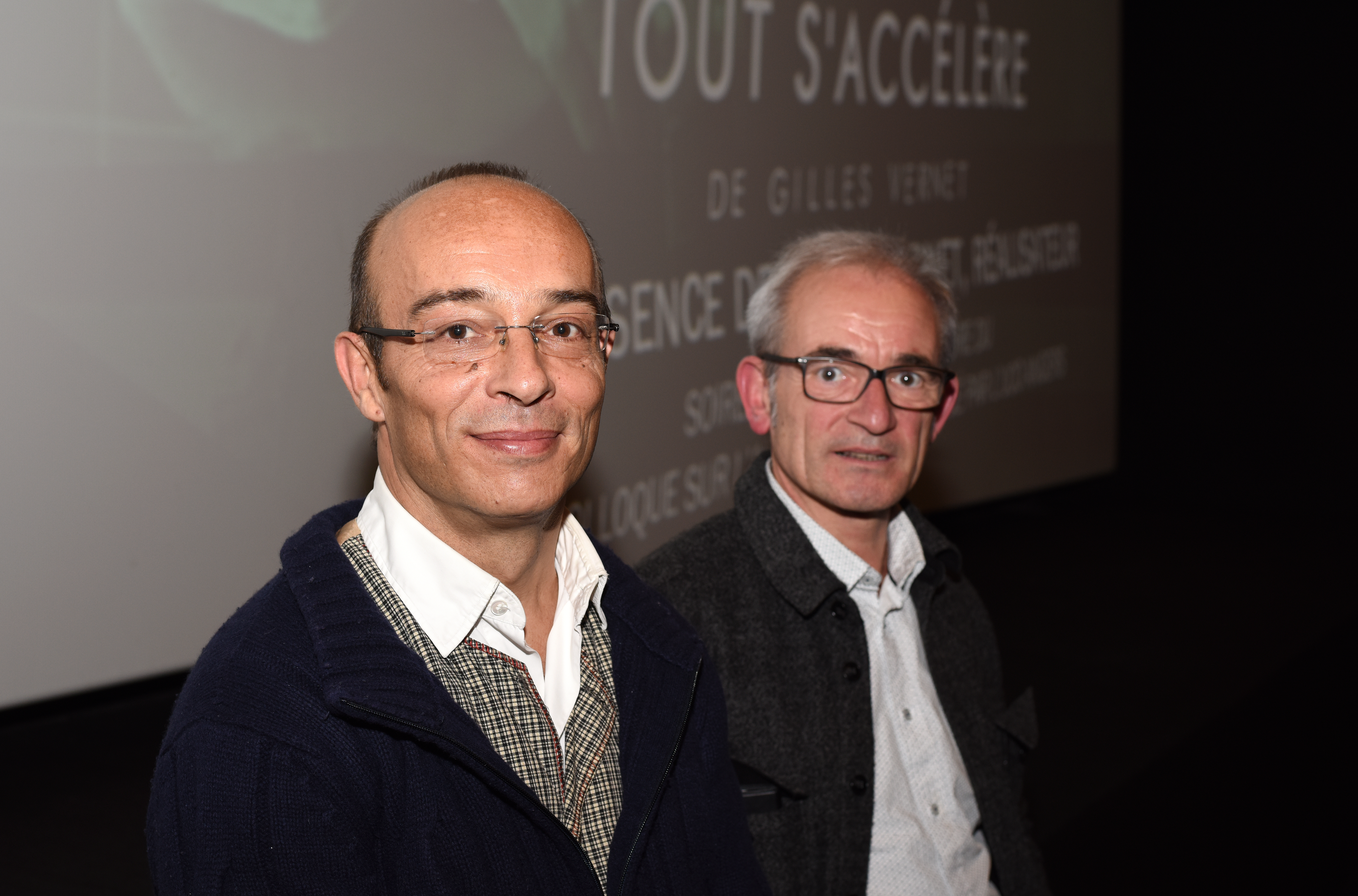 Gilles Vernet, réalisateur et Christian Heslon, maître de conférence à l'UCO, IPSA.