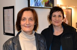 Catherine Vallon, réalisatrice et Lucie Lacroix, présidente de l'ACSM