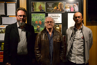 Philippe Duhamel directeur de l'ESTHUA, Philippe Muyl réalisateur, Stéphane Loret correspondant cinéma.