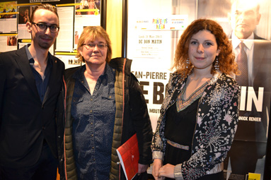 Rudy Ozelle, interne en psychiatrie, Christine Fourage, sociologue, chargée de mission pour les enquêtes de santé au travail et Aurore Le Nail, psychologue.